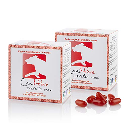 Doppelpack (200 Kapseln) CaniMove Cardio Maxi - effektive Unterstützung der Herzfunktion bei großen Hunderassen mit tierärztlicher Rezeptur von CaniMove