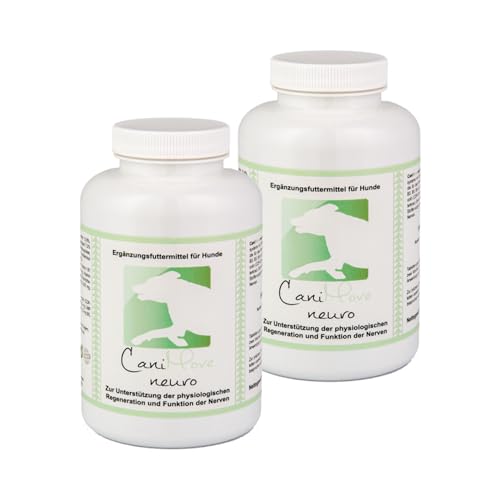 CaniMove Doppelpack | Neuro (2 x 200g) - Ergänzungsfuttermittel für Hunde und Katzen zur Unterstützung der Physiologischen Nervenfunktion | Mit CDP-Cholin, UMP, CMP, Mutterkraut und Vitaminen von CaniMove