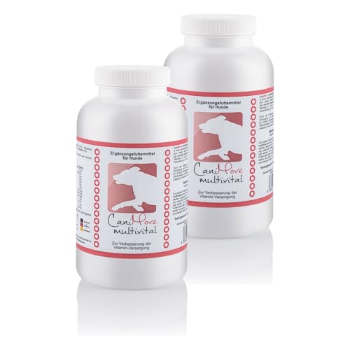 CaniMove Doppelpack | multivital (1 x 100 Tabletten) - Zur Unterstützung des Vitaminhaushalts | Mit B-Komplex, A, C, D3, E und Taurin | Multivitamine für Barf, OPs, Aufbau, Laktation, Sport und mehr von CaniMove