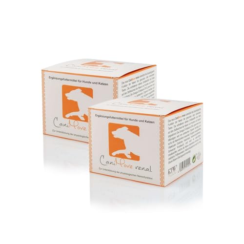 CaniMove Doppelpack | renal (2 x 150 g) - Ergänzungsfuttermittel für Hunde zur Unterstützung der Nierenfunktion | Mit DHA, Natriumbikarbonat, Ackerschachtelhalm, Katzenbart, Goldrute und mehr von CaniMove