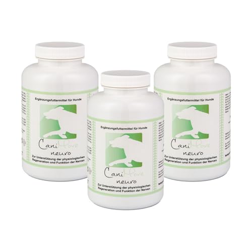 CaniMove Dreierpack | Neuro (3 x 200g) - Ergänzungsfuttermittel für Hunde und Katzen zur Unterstützung der Physiologischen Nervenfunktion | Mit CDP-Cholin, UMP, CMP, Mutterkraut und Vitaminen von CaniMove