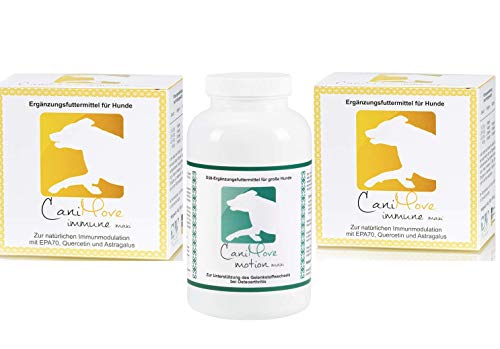 CaniMove -> Spar-Bundle IMMUNSYSTEM + Bewegung - 1 Dose (100 Tabletten) Motion Maxi und 2 Packungen (200 Kapseln) CaniMove Immune (ehemals EPA70) Maxi. von CaniMove