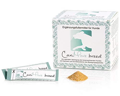 CaniMove breed, 1 Pkg mit 100 Stick-Beuteln (100 x 2,5g), Ergänzungsfutter für Welpen und Junge Hunde für eine optimale Entwicklung von Knochen, Gelenken und Nerven. von CaniMove