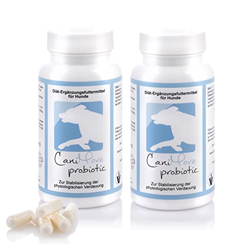 CaniMove probiotic | Doppelpack mit 200 Kapseln | Darmbakterien speziell für Hunde | Bazillus velezensis, Enterococcus faecium, Lactobacillus acidophilus von CaniMove