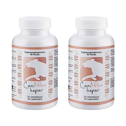 Doppelpack Hepar (200 Tabletten) | unterstützt Leber und Galle | S-Adenosylmethionin (Same) und 200 mg Silymarin | neueste tierärztliche Rezeptur von CaniMove