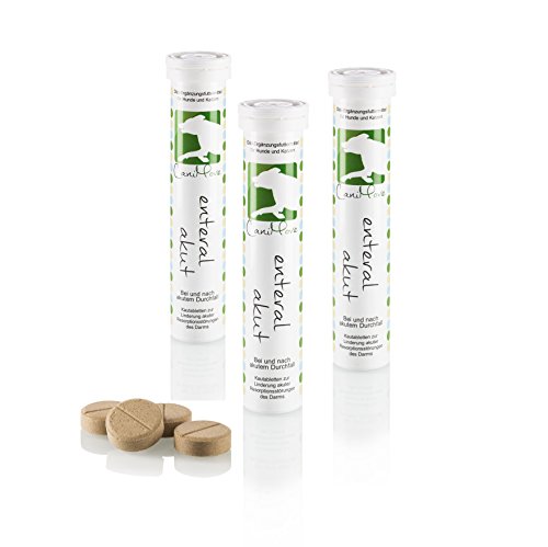 Dreierpack (3 Packungen mit je 12 Tabletten) - CaniMove enteral akut bei und nach akuten Durchfällen von Hunden und Katzen. Schmackhaft und gut! von CaniMove