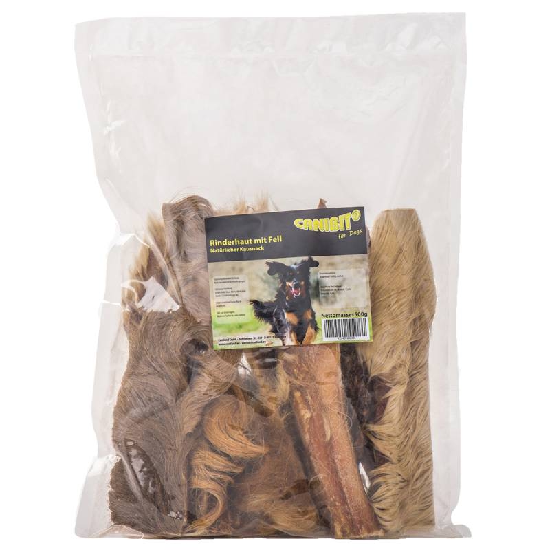 Caniland Rinderhaut mit Fell - Sparpaket: 2 x 500 g von Caniland