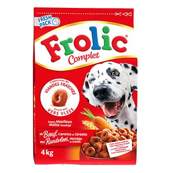 Frolic Trockenfutter für Hunde, Rindfleisch, Getreide, 4 kg Frolic Trockenfutter für Hunde, Rindfleisch, Getreide, 4 kg von Canigou