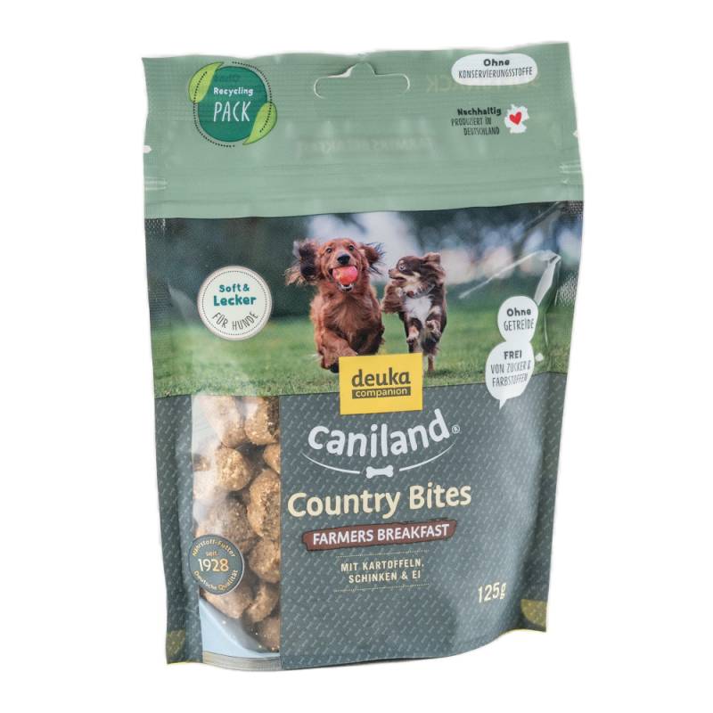 Caniland Country Bites "Farmers Breakfast" mit Schinken - Sparpaket: 5 x 125 g von Caniland