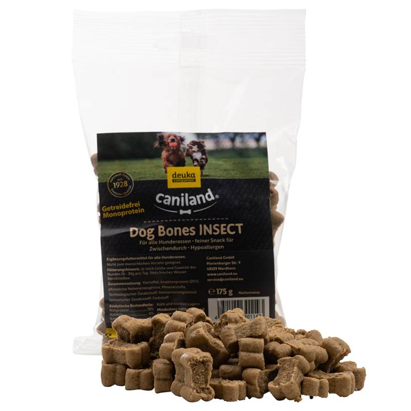 Caniland Dog Bones Insect - Sparpaket: 3 x 175 g von Caniland