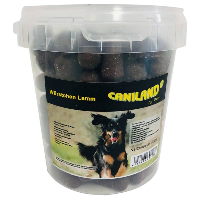 Caniland Würstchen Lamm mit Raucharoma  - Sparpaket: 3 x 500 g von Caniland