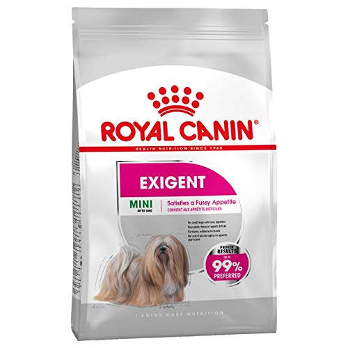 Canin Royal Mini Exigent 2 x 3kg Hundefutter für Fussy Hunde kleiner Rassen bis 10kg mit Spezial-Frottier optimale Zahnsteinprävention EPA/DHA für schönes Fell von Canin
