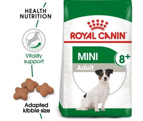 Canin Royal Mini Trockenfutter für ausgewachsene Hunde, 8 +, 2 x 8 kg, für kleine Hunderassen, 1–10 kg, mit Antioxidantien-Komplex, gegen Alterung und spezielle Rezepte, einfache Gewichtskontrolle von Canin