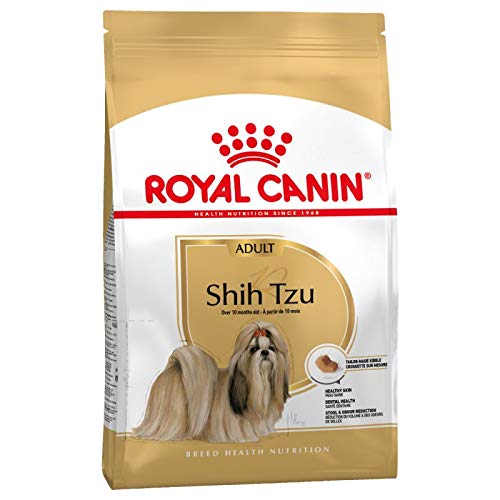Canin Royal Shih Tzu Hundefutter für ausgewachsene Hunde, 2 x 7,5 kg, wertvoller Komplex aus Vitaminen und Antioxidantien für glänzendes, gesundes Fell, spezielles Trockenfutter, fördert einfache Nahrungsaufnahme und Zahnpflege von Canin