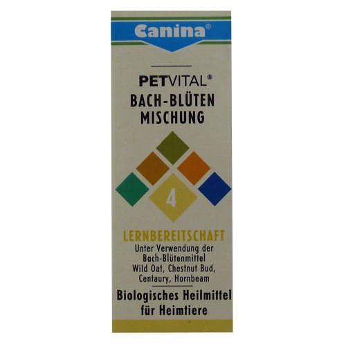 Canina 71430 8 Petvital Bachblüten Nr. 4 Lernbereitschaft 10 g - für Tiere Canina 71430 8 Petvital Bachblüten Nr. 4 Lernbereitschaft 10 g - für Tiere von Canina