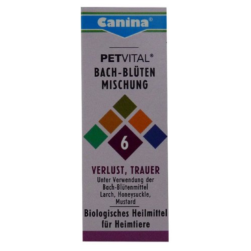 Canina 71450 6 Petvital Bachblüten Nr. 6 Verlust, Trauer 10 g - für Tiere von Canina