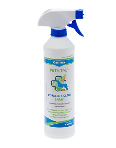 Canina 74009 3 Bio Fresh und Clean Spray, 500 ml, reinigt und bekämpft unangenehme Gerüche von Canina