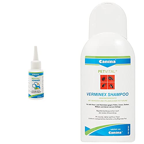 Canina 74161 8 Petvital Verminex & 741656 Petvital Verminex Shampoo 250ml von Canina