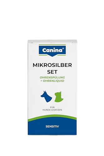 Canina 74262 2 Mikrosilber Set (Ohrenliquid,Ohrenspülung), 50 ml (2er Pack) von Canina