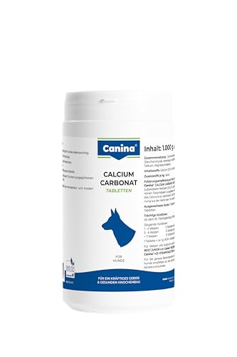 Canina Calcium Carbonat Tabletten, 1er Pack (1 x 1 kg), weiß/beige, 12011 6 von Canina