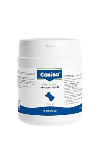 Canina Kräuter-Doc Abwehrkraft, 300 g, Kräutermischung zur Unterstützung der Immunabwehr, grünlich, geschmackvoll von Canina