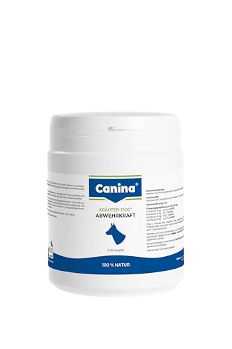 Canina Kräuter-Doc Abwehrkraft, 300 g, Kräutermischung zur Unterstützung der Immunabwehr, grünlich, geschmackvoll von Canina