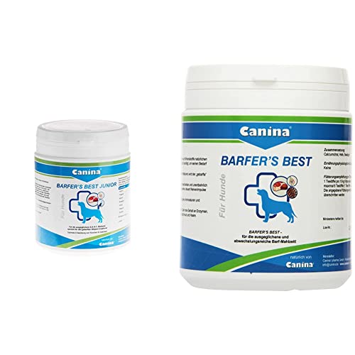 Canina Pharma Barfer's Best Junior, 850 g & Canina Barfer's Best, 1er Pack (1 x 0.5 kg), Hellbraun, 12809 9 von Canina
