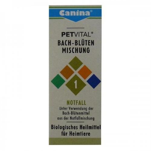 Canina Pharma Petvital Bachblüten Nr. 1 - Notfall 10g, Beruhigunsmittel, schlafmittel von Canina