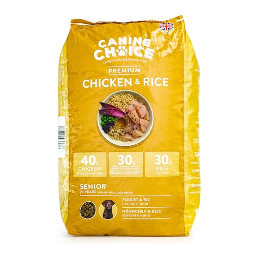 Canine Choice Premium Hundetrockenfutter Senior – Huhn & Reis 10kg | 40% Huhn, 30% Reis, natürliches Granulat für Hunde ab 7 Jahren | Schonende Verdauung, Gelenkunterstützung & gesunde Altersernährung Canine Choice Premium Hundetrockenfutter Senior – Huhn & Reis 10kg | 40% Huhn, 30% Reis, natürliches Granulat für Hunde ab 7 Jahren | Schonende Verdauung, Gelenkunterstützung & gesunde Altersernährung von Canine Choice