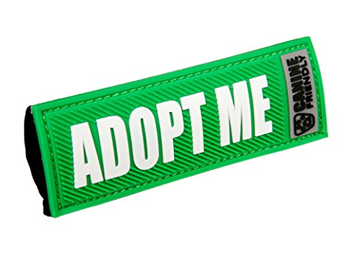 Canine Friendly 3/4" Bark Notes 'Adopt Me' Patch for Collar or Leash von Canine Friendly