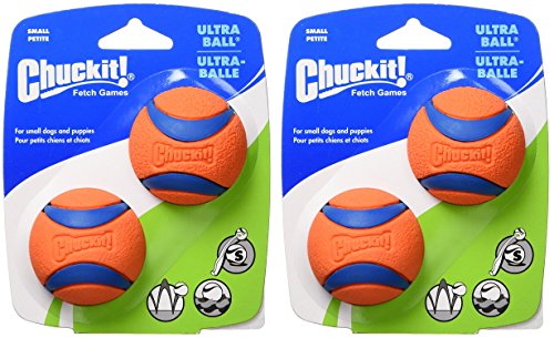 Chuckit! Ultra Ball, klein, 5,1 cm, 2 Stück (2 Stück in jeder Packung) von Petmate