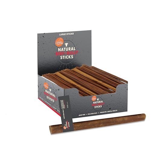 Canine Naturals Natürliche Rinder- und Bully-Sticks, 48 Stück, langlebig, geruchsfrei, proteinreiches Kauspielzeug aus 100% echtem Bully, Großkarton, große Stäbchen Canine Naturals Natürliche Rinder- und Bully-Sticks, 48 Stück, langlebig, geruchsfrei, proteinreiches Kauspielzeug aus 100% echtem Bully, Großkarton, große Stäbchen von Canine Naturals