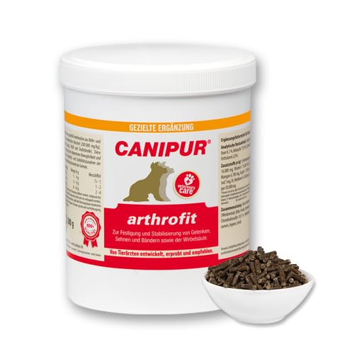 Vetripharm CANIPUR arthrofit | 500 g | Ergänzungsfuttermittel für Hunde aller Größen & Rassen | Zur Unterstützung des Gelenkstoffwechsels | Mit Grünlippmuschel & Teufelskralle von Canipur