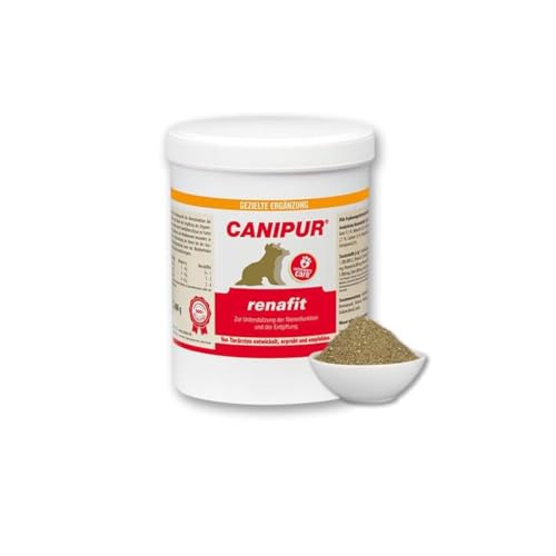 CANIPUR - renafit | 400 g | Ergänzungsfuttermittel für Hunde | Für die Unterstützung der Nierenfunktion und der Entgiftung | In Pulverform für eine einfache Anwendung von Canipur