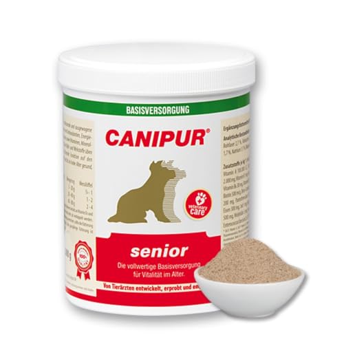 CANIPUR - Senior von Vetripharm | 500 g | Ergänzungsfuttermittel für Hundesenioren | Vollwertige Basisversorgung zur Unterstützung der Vitalität im Alter | Pulver von Canipur