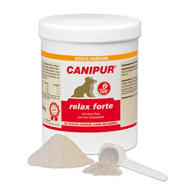 Canipur Vetripharm Relax forte | 150 g | Ergänzungsfuttermittel für Hunde | Kann dabei helfen die Stressresistenz bei Hunden zu verbessern | Kann unterstützend wirken bei Angst von Canipur