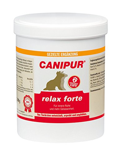 Canipur Vetripharm Relax forte | 500 g | Ergänzungsfuttermittel für Hunde | Kann dabei helfen die Stressresistenz bei Hunden zu verbessern | Kann unterstützend wirken bei Angst von Canipur