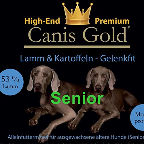 Canis Gold 5 kg Senior Lamm & Kartoffel, 53% Fleisch (Monoprotein) getreidefrei von Canis Gold