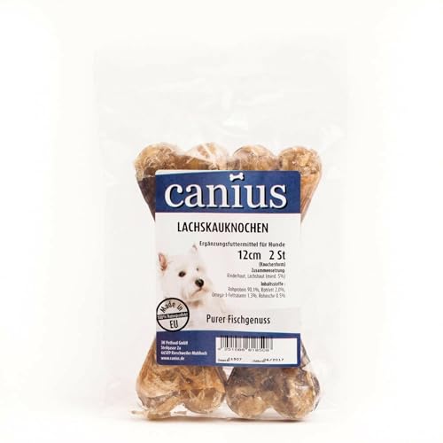 Canius Lachskausnack in Knochenform 12cm 2er Pack Canius Lachskausnack in Knochenform 12cm 2er Pack von Canius