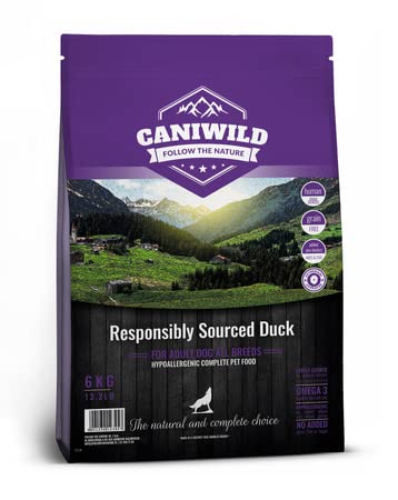 Caniwild Adult Freshly Prepared British Duck | Trockenfutter für Hunde Aller Rassen, Grain Free, Hypoallergenic (12kg) von Caniwild
