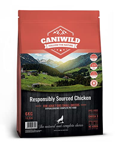 Caniwild Adult Small Free Run Chicken | Trockenfutter für Hunde Kleiner Rassen, Grain Free, Hypoallergenic (6kg) von Caniwild
