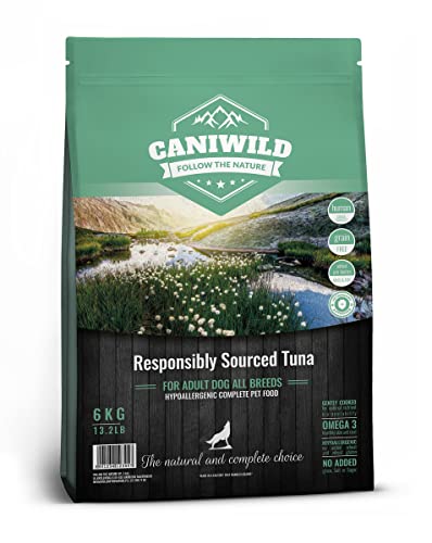 Caniwild Grain-Free Adult Responsibly Sourced™ Tuna 6kg, Hypoallergene und Getreidefreie Trockenfutter für Hunde aller Human-Grade mit Thunfisch von Caniwild