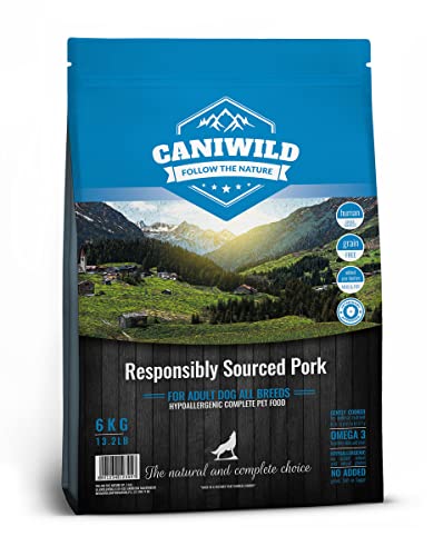 Caniwild Grain-Free Adult Responsibly Sourced™ Pork 2kg, Hypoallergen und Getreidefreie Trockenfutter für Hunde aller Human-Grade Qualität mit Schweinefleisch von Caniwild