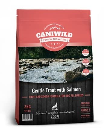 Caniwild Light and Senior Gentle Trout with Salmon Hundefutter Lachs und Fette (2kg) von Caniwild