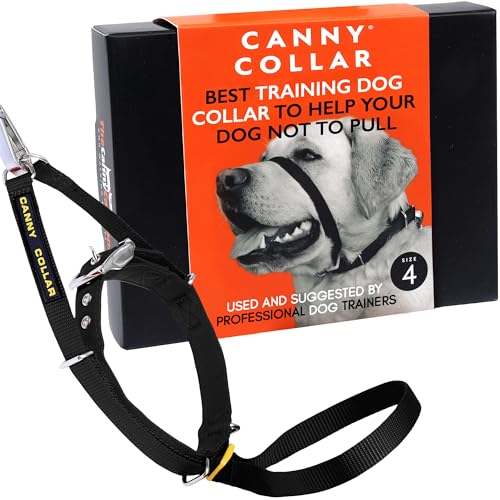 Canny Collar Halsband für Hunde, einfache und effektive Hilfe beim Hundetraining und verhindert das Ziehen von Hunden - Schwarz von Canny