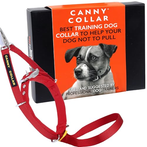 Canny Collar Halsband für Hunde, einfache und effektive Hilfe beim Hundetraining und verhindert das Ziehen von Hunden - Rot von Canny