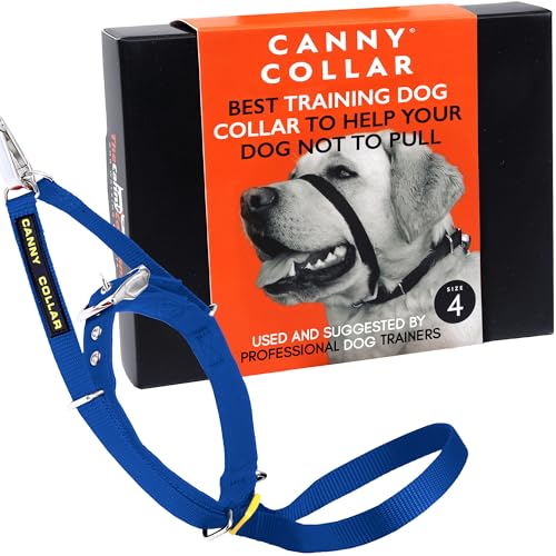 Canny Halsband Blue Gr��e 4 Dog Head Halsband stoppt ziehen Training von Canny