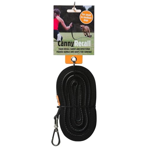 Extra Lange Trainingsleine für Hunde | Ideal für Spaziergänge bei Wind & Wetter | Langlebig & reißfest | Perfekt für das Hundetrainingweiter | Kleine Hunde & Welpen | 5 m lang, 15 mm breit von Canny