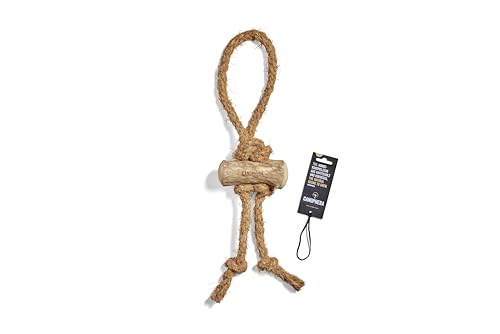 Canophera TUG-Hundekauspielzeug aus Kaffeeholz und Kokosseil | 100% natürliches Kauspielzeug für Hunde | fördert Zahnreinigung | ohne Zusatzstoffe | aktiver Spielspaß in verschiedenen Größen (M) von Canophera
