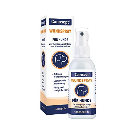 Canosept Wundspray für Hunde 75ml - Zur Reinigung und Pflege von Wundbereichen - Optimale Wundversorgung - Stressfreie Anwendung - Von Tierärzten empfohlen von Canosept